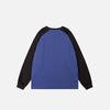 Köpek Manzaralı Harf Baskılı Sweatshirt