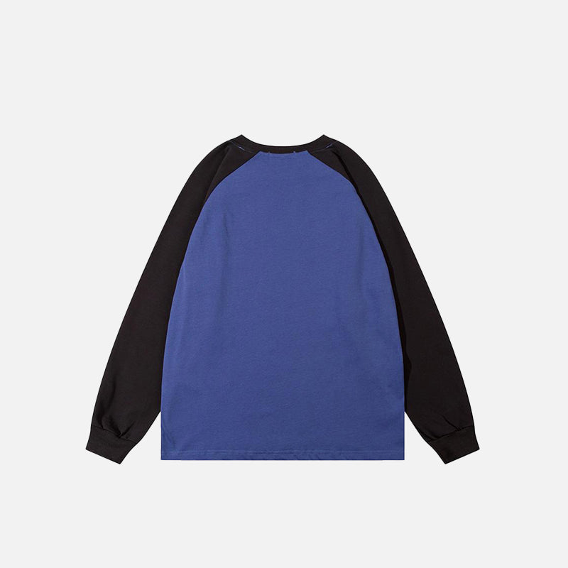 Köpek Manzaralı Harf Baskılı Sweatshirt