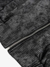 Camouflage Print Mock Neck Modern Jacket