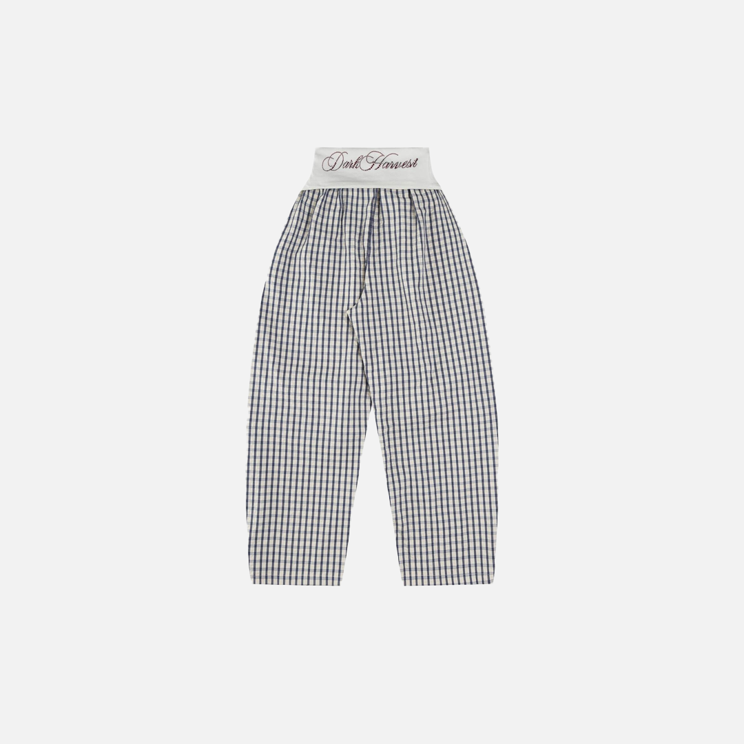Ekose Desenli Balon Paça Pantolon