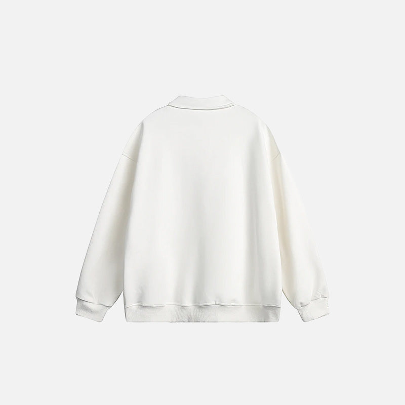 Y2K Bol Kesim Spor Sweatshirt