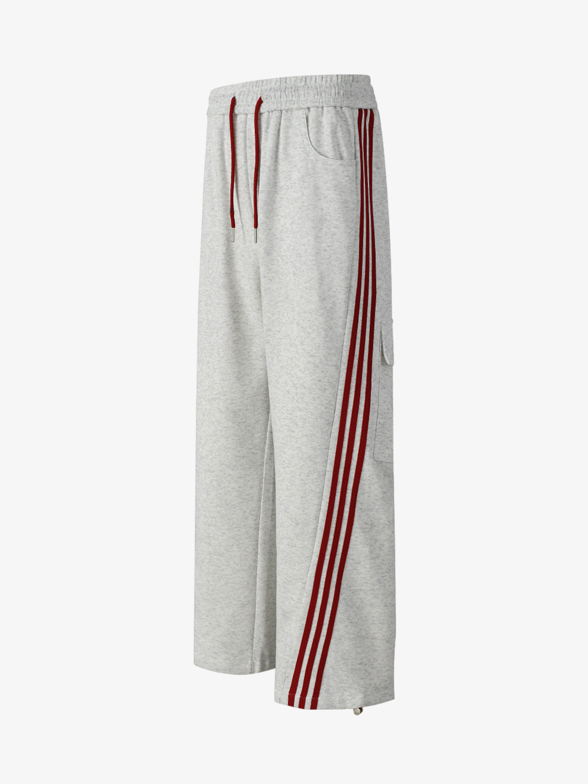 Striped Loose-Fit Wide-Leg Trousers
