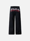Wide Leg Gotik Baskılı Jogger, detay görünüm — Navra Wear