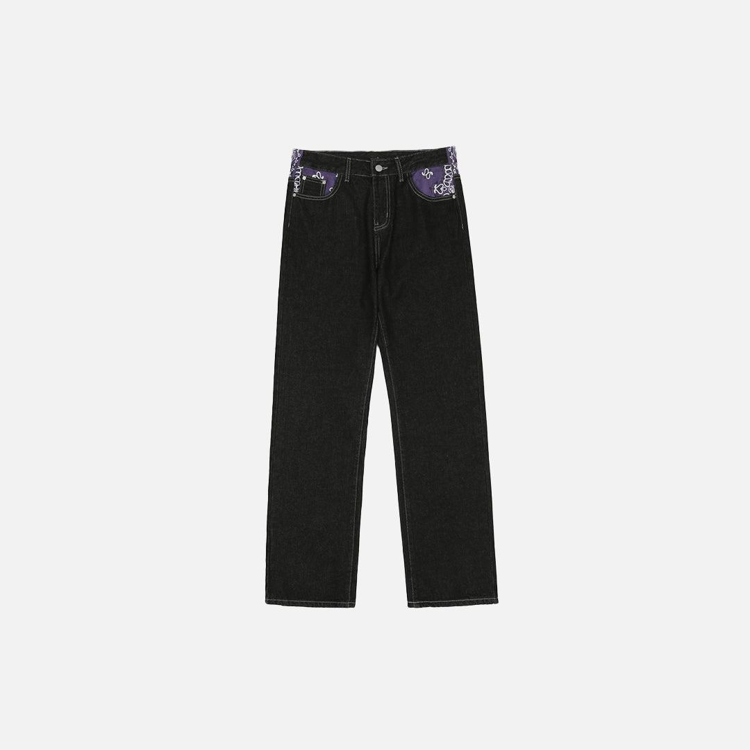 Bol Kesim Jean Pantolon, önden görünüm — Navra Wear