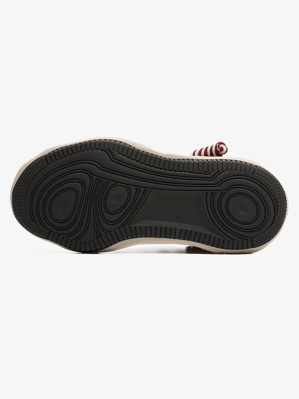 Nakış Yazılı Eskitme Denim Platform Sneaker