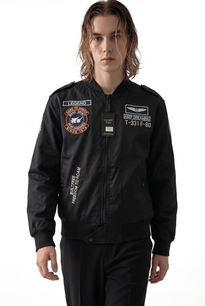Yama Detaylı Bomber Ceket