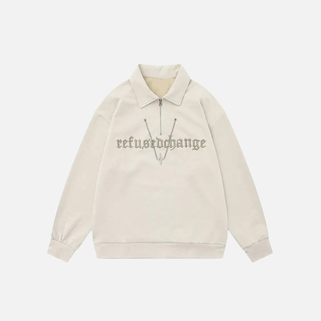 Bol Kesim Y2K Harf Baskılı Sweatshirt
