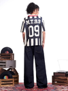 Retro Football Striped Streetwear T-Shirt
