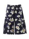 Daisy Print Workwear Shorts