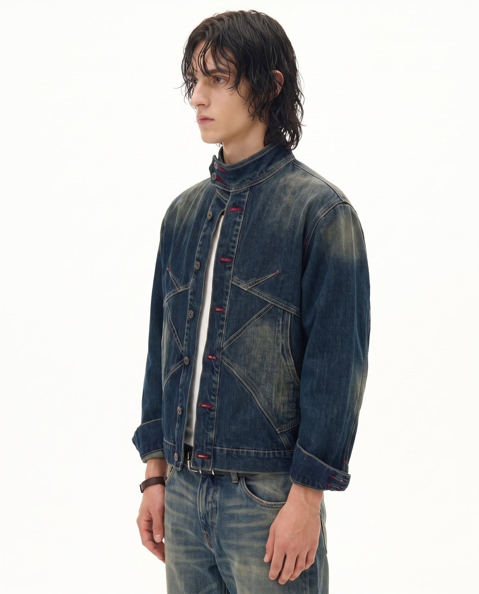 Yıkamalı Denim Ceket