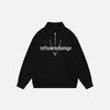 Bol Kesim Y2K Harf Baskılı Sweatshirt