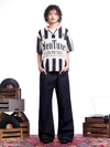 Retro Football Striped Streetwear T-Shirt