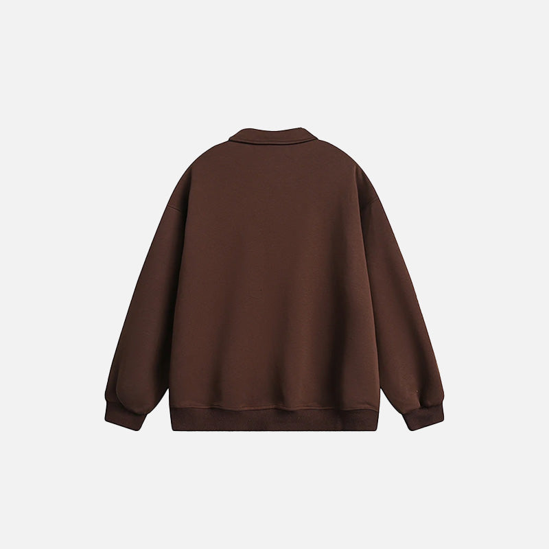 Y2K Bol Kesim Spor Sweatshirt