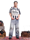 Retro Football Striped Streetwear T-Shirt