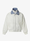 Plaid Collar Quilted Retro Jacket