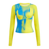 Abstract Figure Print Top