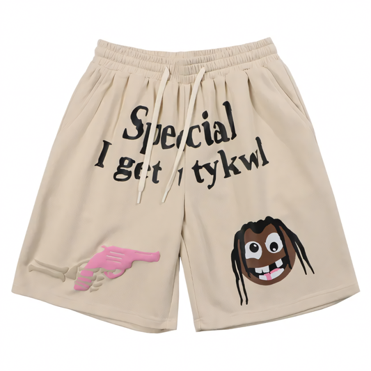 Eğlenceli Desenli Unisex Şort