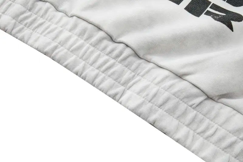 Streetwear Amerikan Retro Baskılı Yarış Sweatshirt