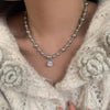 Zarif Cam İnci Choker Kolye