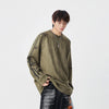 Bambu Desenli Bisiklet Yaka Sweatshirt