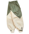 Peluş Panelli Pileli Balon Pantolon