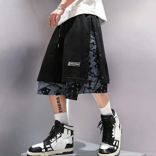 Hip Hop Esintili Streetwear Şort