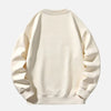 Oversize Hip Hop Harf Baskılı Sweatshirt