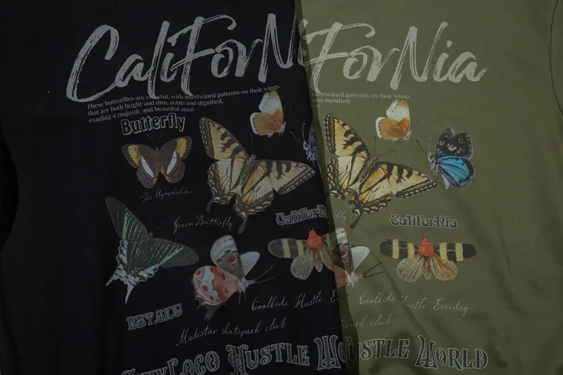 Kaliforniya Kelebek Bahçesi Sweatshirt