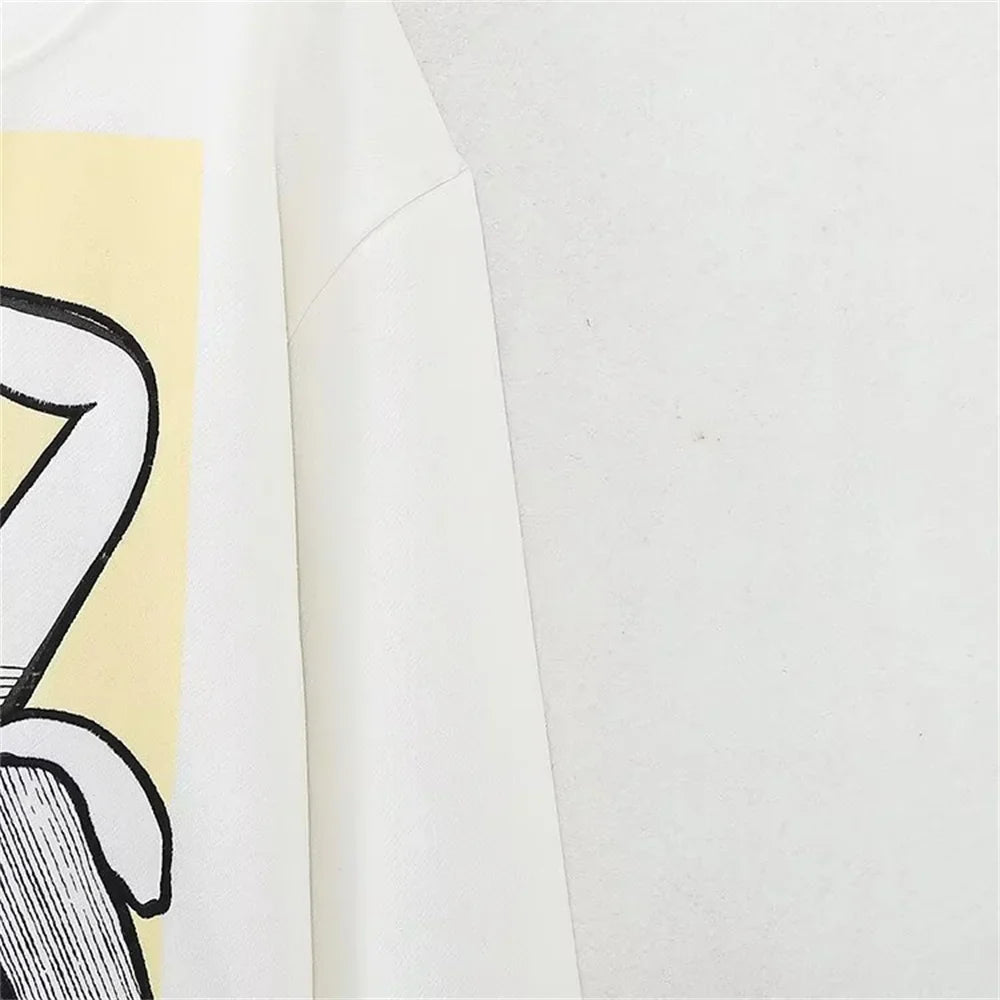 Kışlık Nakışlı Bisiklet Yaka Sweatshirt