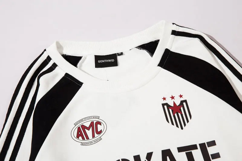 Y2K Vintage Bol Kesim Baskılı Sweatshirt