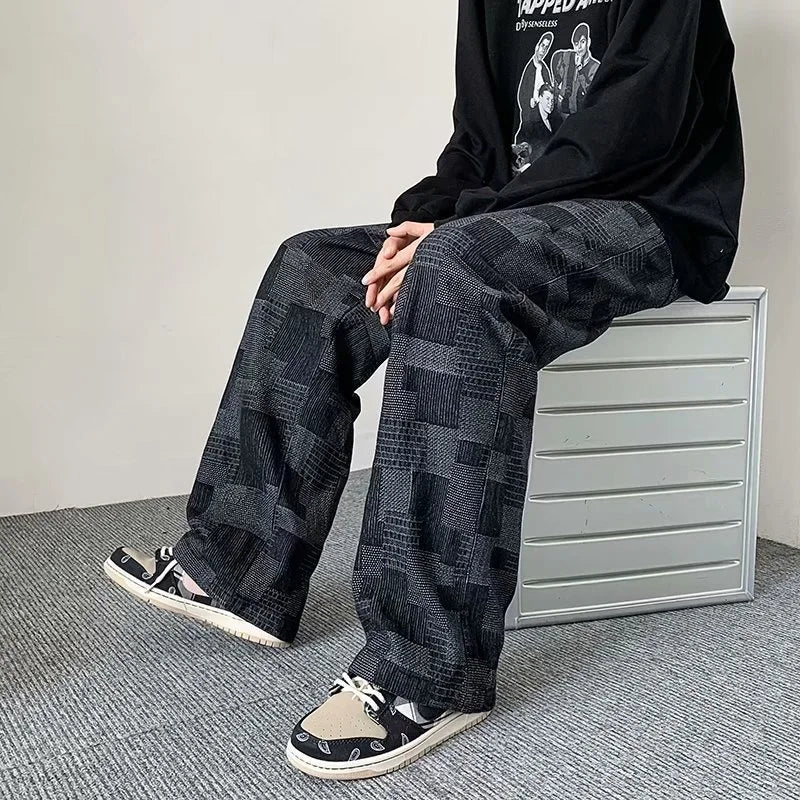 Patchwork Desenli Jogger