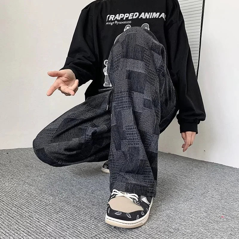 Patchwork Desenli Jogger