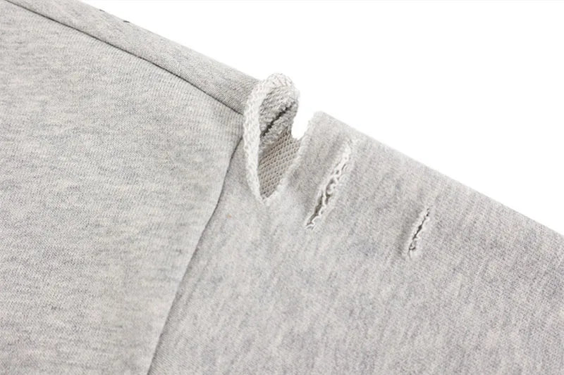 Preppy Hip Hop Oversize Baskılı Sweatshirt