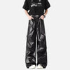 Wide Leg Gotik Baskılı Pantolon, önden görünüm — Navra Wear