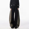 Y2K Wide Leg Pantolon, yakın çekim — Navra Wear