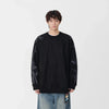 Bambu Desenli Bisiklet Yaka Sweatshirt