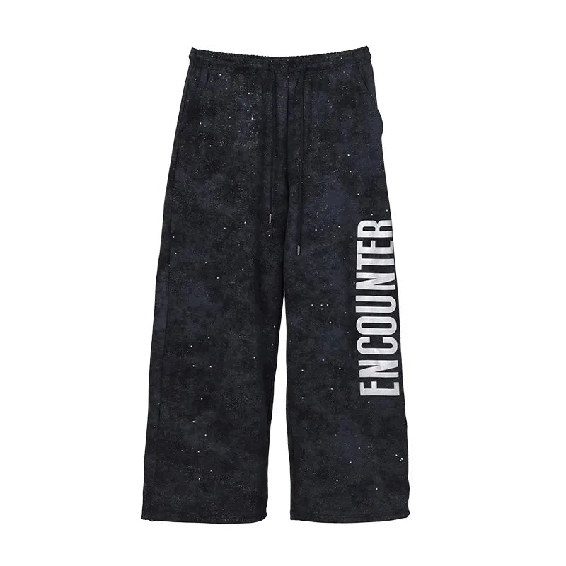 Portre Baskılı Pantolon, kombin görünüm — Navra Wear
