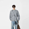 Eskitme Batik Desenli Bisiklet Yaka Sweatshirt