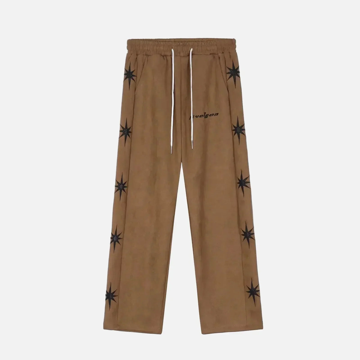 Wide Leg Harf Baskılı Jogger, detay görünüm — Navra Wear