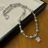 Zarif Cam İnci Choker Kolye