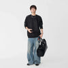 Bambu Desenli Bisiklet Yaka Sweatshirt