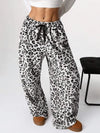 Leopar Desenli Geniş Paça Jogger