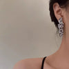 Minimalist Avrupa Tarzı Amerikan Tarzı Gümüş İğne Küpe