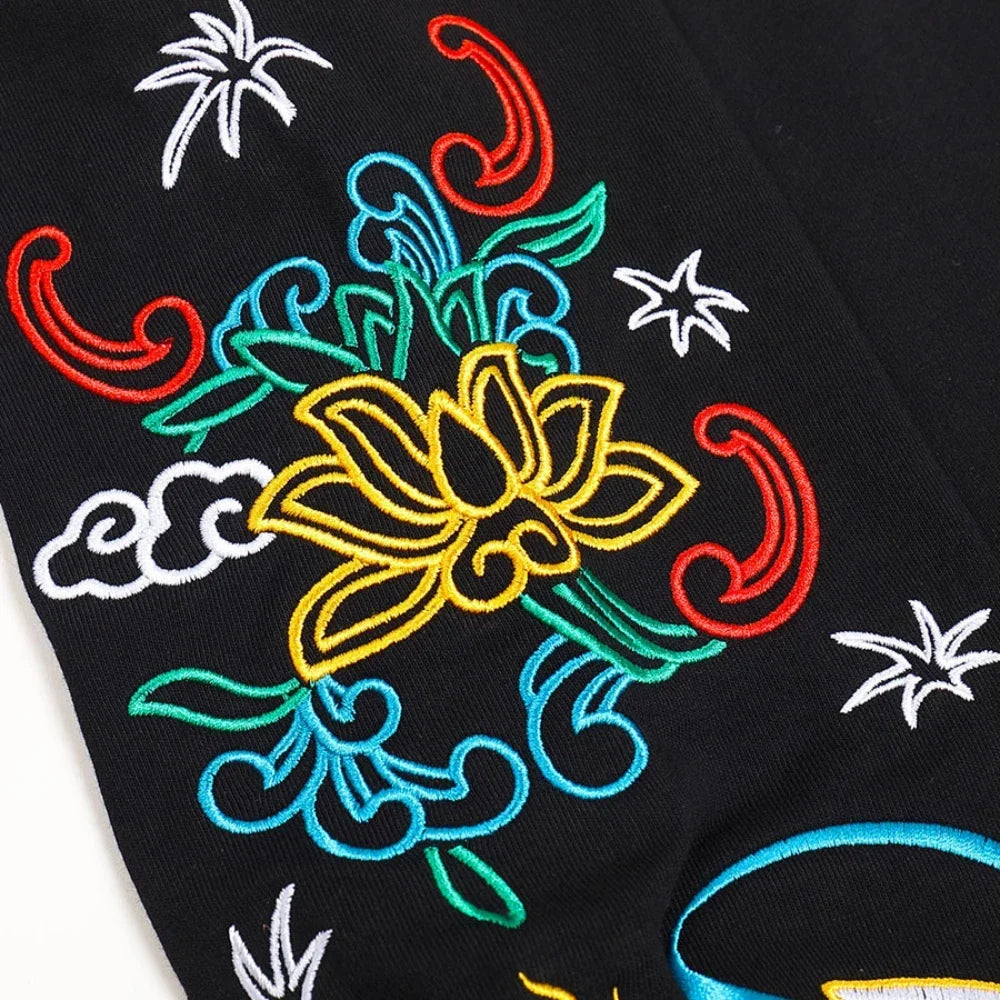 Oversize Çin Nakışlı Sweatshirt