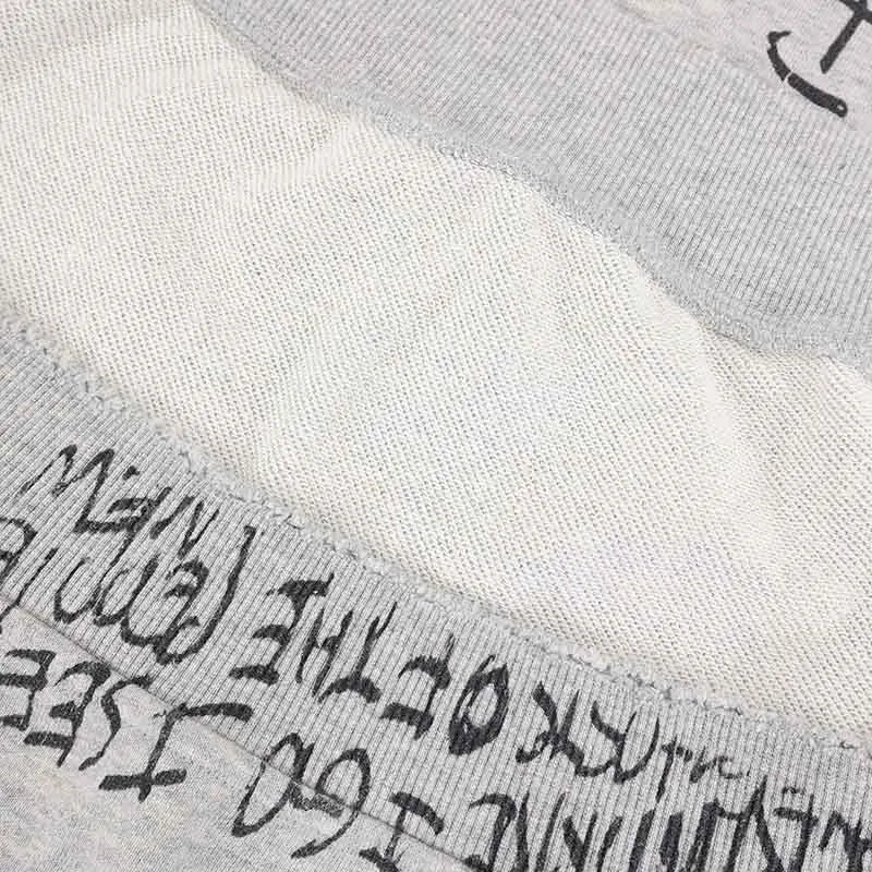 Preppy Hip Hop Oversize Baskılı Sweatshirt