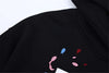 Baharlık Havalı Standart Nakışlı Bol Kesim Kapüşonlu Sweatshirt