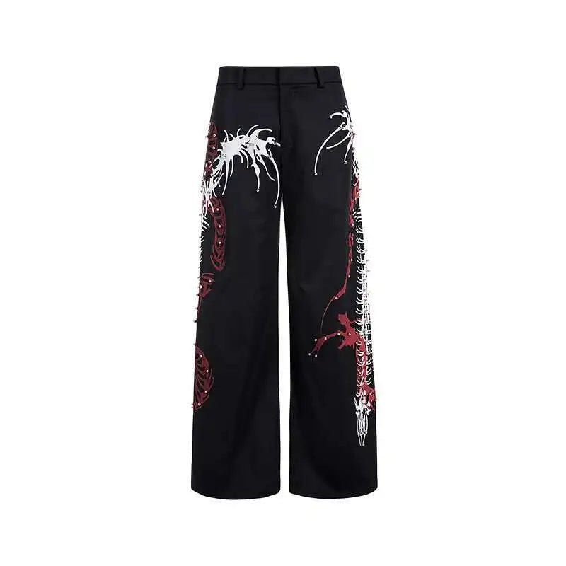 Wide Leg Pantolon, yan görünüm — Navra Wear