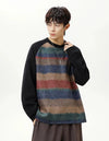 Streetwear Bisiklet Yaka Reglan Kollu Sweatshirt