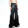 Wide Leg Patchwork Pantolon, önden görünüm — Navra Wear