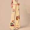 Wide Leg Beli Lastikli Jogger, model üzerinde — Navra Wear